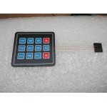 4X3 MATRIX KEYPAD WITH MEMBRANE SWITCHES